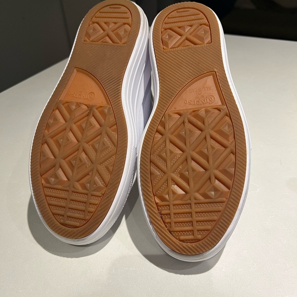 Converse Chuck Taylor All Star Move High Top Leather Shoes White - Picture 8 of 11